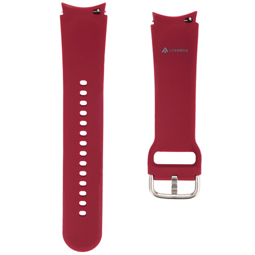 Купить Ремешок Lyambda для Samsung Galaxy Watch4 красный  9252317. Характеристики, отзывы и цены в Донецке