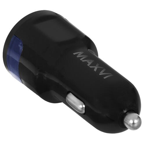 Купить Автомобильное ЗУ Maxvi CCM-212 Plus T черный  5366935. Характеристики, отзывы и цены в Донецке
