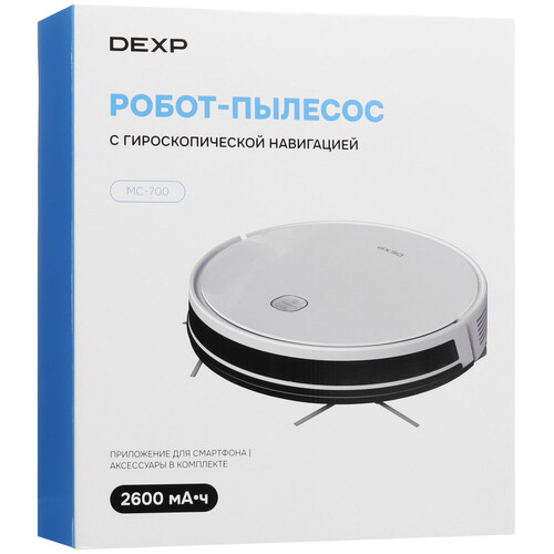 Купить Робот-пылесос DEXP MC-700 белый  9089238. Характеристики, отзывы и цены в Донецке