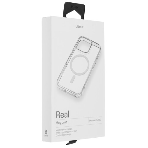 Купить Накладка  uBear Real Mag Case для Apple iPhone 16 Pro Max прозрачный  5474387. Характеристики, отзывы и цены в Донецке