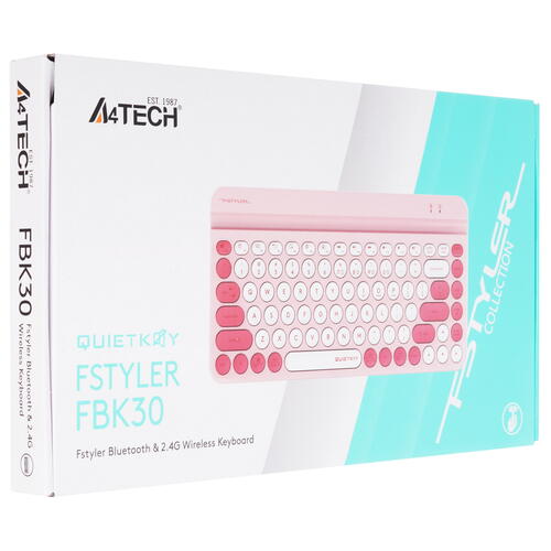 Купить Клавиатура  беспроводная A4Tech Fstyler FBK30  5088441. Характеристики, отзывы и цены в Донецке