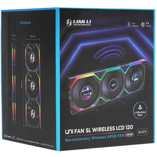 Купить Комплект вентиляторов LIAN LI UNI FAN SL WIRELESS LCD 120  5604348. Характеристики, отзывы и цены в Донецке
