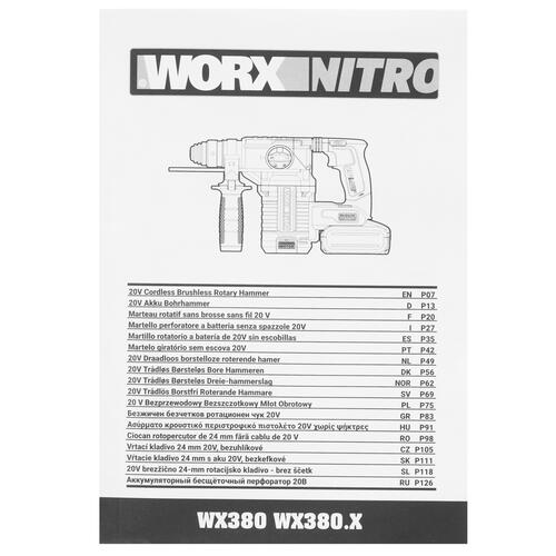 Купить Перфоратор Worx WX380 PowerShare 20V  9083070. Характеристики, отзывы и цены в Донецке