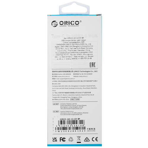 Купить USB-разветвитель ORICO AH-13-GY-BP  5471139. Характеристики, отзывы и цены в Донецке
