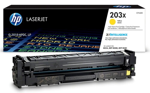 Купить Картридж лазерный HP 203X (CF542X) желтый, с чипом  1163543. Характеристики, отзывы и цены в Донецке