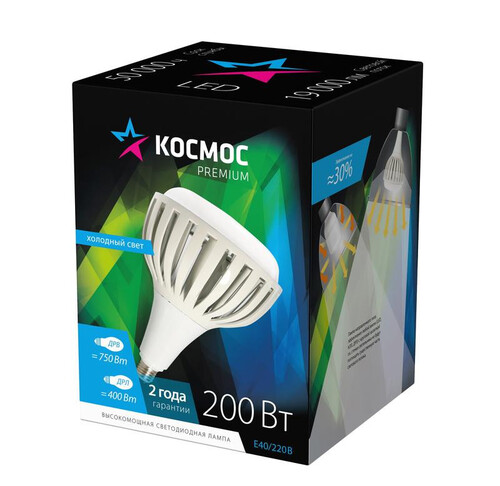 Купить Лампа светодиодная Космос KHWLED200WE4045  9303190. Характеристики, отзывы и цены в Донецке