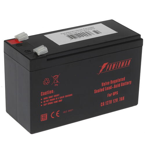 Купить Аккумуляторная батарея для ИБП POWERMAN 12V/7AH  1163338. Характеристики, отзывы и цены в Донецке