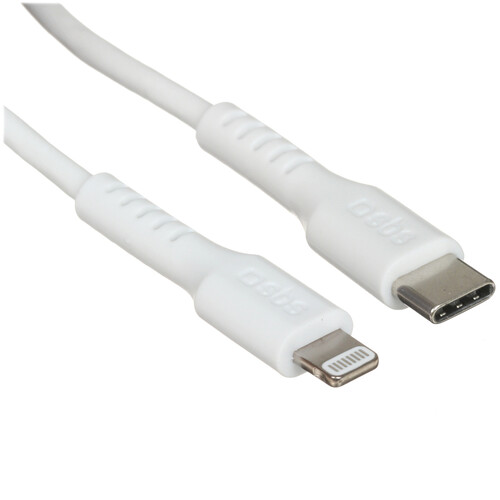 Купить Кабель круглый SBS Lightning 8-pin MFI - USB Type-C белый 2 м  5471841. Характеристики, отзывы и цены в Донецке