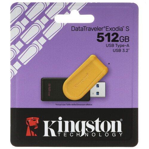 Купить Память USB Flash 512 ГБ Kingston DataTraveler Exodia S  5628599. Характеристики, отзывы и цены в Донецке