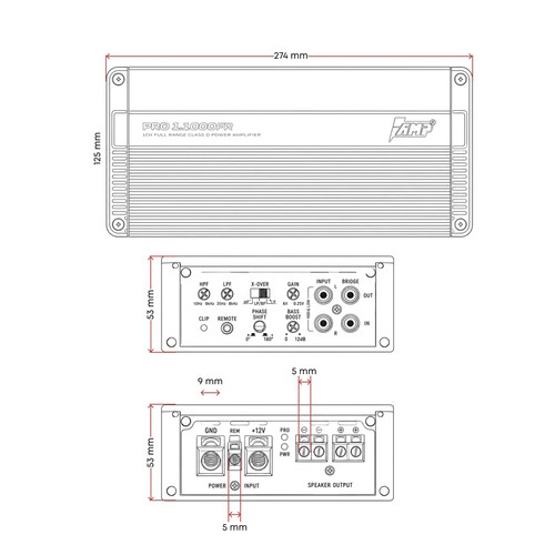 Купить Усилитель AMP PRO 1.1000FR  5922832. Характеристики, отзывы и цены в Донецке