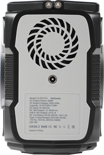 Купить Портативная зарядная станция Cactus CS-PCS172 черный  9020505. Характеристики, отзывы и цены в Донецке