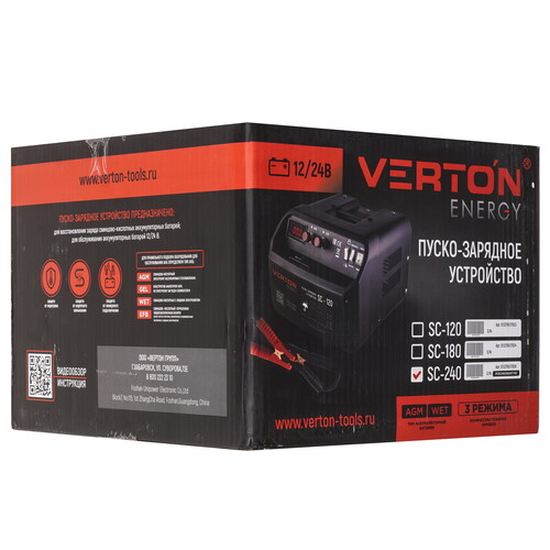 Купить Пуско-зарядное устройство VERTON Energy SC-240  9205222. Характеристики, отзывы и цены в Донецке
