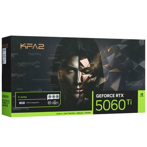 Купить Видеокарта KFA2 GeForce RTX 5060 Ti X-series OC 3FAN RGB Black  5632493. Характеристики, отзывы и цены в Донецке