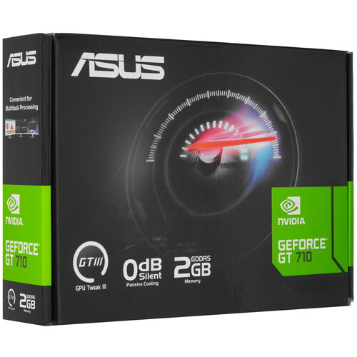 Купить Видеокарта ASUS GeForce GT 710 Silent LP EVO  5624320. Характеристики, отзывы и цены в Донецке