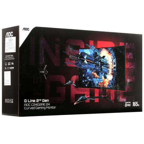 Купить 23.6" Монитор AOC C24G2AE/BK черный  1686104. Характеристики, отзывы и цены в Донецке