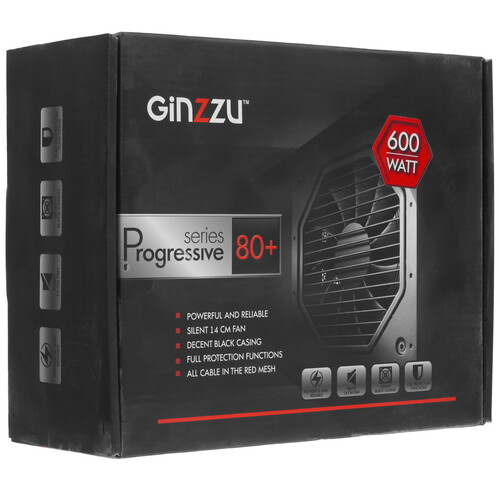 Купить Блок питания GiNZZU PC600  9230007. Характеристики, отзывы и цены в Донецке