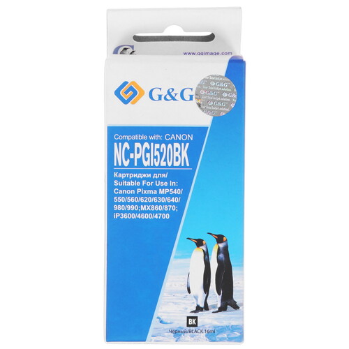 Купить Картридж G&G NC-CLI520BK черный  0185875. Характеристики, отзывы и цены в Донецке