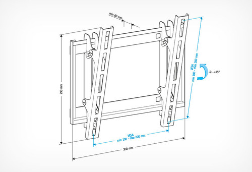 Купить Кронштейн для ТВ Holder LCD-T2609 черный  0194127. Характеристики, отзывы и цены в Донецке