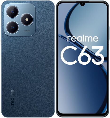 Купить 6.74" Смартфон realme C63 256 ГБ синий  5487647. Характеристики, отзывы и цены в Донецке