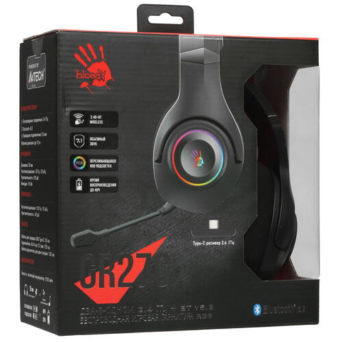 Купить Беспроводные/проводные наушники A4Tech Bloody GR270 черный 2023  5400754. Характеристики, отзывы и цены в Донецке