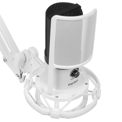 Купить Микрофонный комплект Fifine T680W белый  5609188. Характеристики, отзывы и цены в Донецке