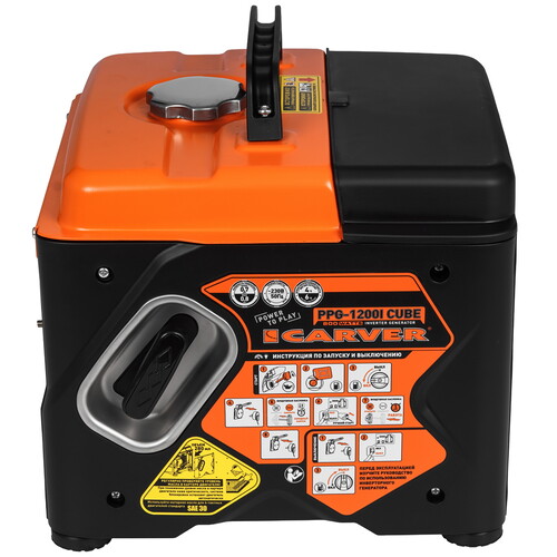 Купить Электрогенератор   бензиновый Carver PPG-1200I CUBE  9301545. Характеристики, отзывы и цены в Донецке