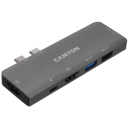 Купить Док-станция Canyon CNS-TDS05B серый  5067519. Характеристики, отзывы и цены в Донецке