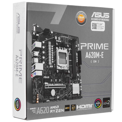 Купить Материнская плата ASUS PRIME A620M-E-CSM  5453703. Характеристики, отзывы и цены в Донецке