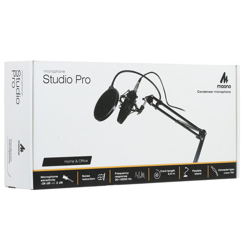 Купить Микрофонный комплект Maono AU-A03 черный  1277215. Характеристики, отзывы и цены в Донецке