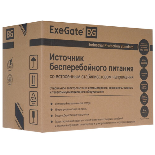 Купить ИБП ExeGate SpecialPro Smart LLB-1000.LCD.AVR.EURO.RJ.USB  5400551. Характеристики, отзывы и цены в Донецке