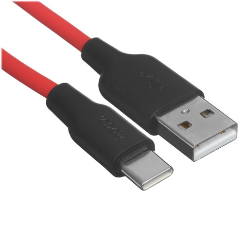 Купить Кабель круглый Hoco USB Type-C - USB 2.0 Type-A красный 1 м  5474973. Характеристики, отзывы и цены в Донецке