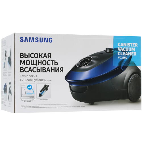 Купить Пылесос Samsung VC2500M синий  1180066. Характеристики, отзывы и цены в Донецке