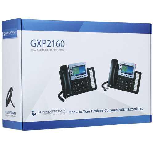 Купить Телефон VoIP Grandstream GXP-2160 черный  7930293. Характеристики, отзывы и цены в Донецке