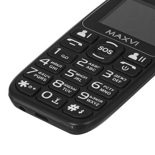 Купить Сотовый телефон Maxvi B110 черный  9064650. Характеристики, отзывы и цены в Донецке