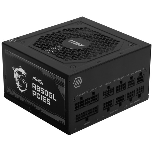 Купить Блок питания MSI MAG A850GL PCIE5  черный  5449947. Характеристики, отзывы и цены в Донецке