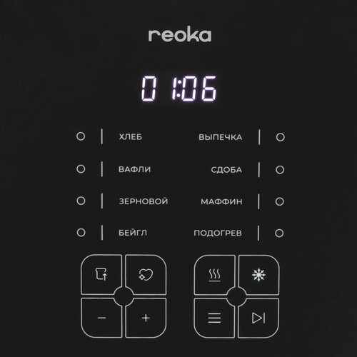 Купить Тостер Reoka RKT-MD147 черный  9119423. Характеристики, отзывы и цены в Донецке