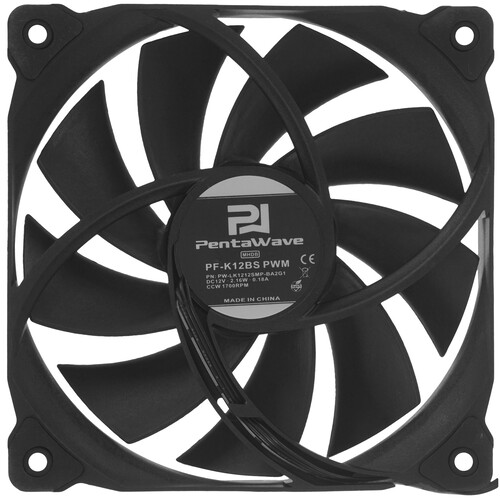 Купить Вентилятор PentaWave PF-K12BS [PF-K12BSPWM] черный  9197193. Характеристики, отзывы и цены в Донецке