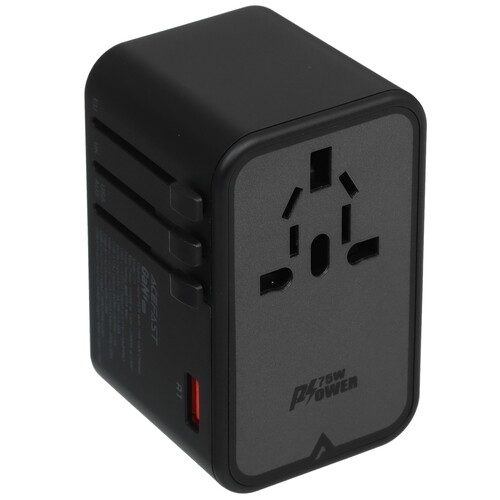 Купить Сетевое зарядное устройство ACEFAST Z1 PD75W черный  9096509. Характеристики, отзывы и цены в Донецке
