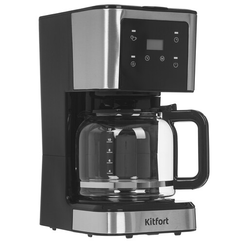 Купить Кофеварка капельная Kitfort KT-7628 черный  9241118. Характеристики, отзывы и цены в Донецке