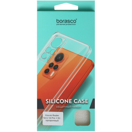 Купить Накладка  BoraSCO Silicone Case для Xiaomi Redmi Note 14 Pro+ 5G прозрачный  5609570. Характеристики, отзывы и цены в Донецке
