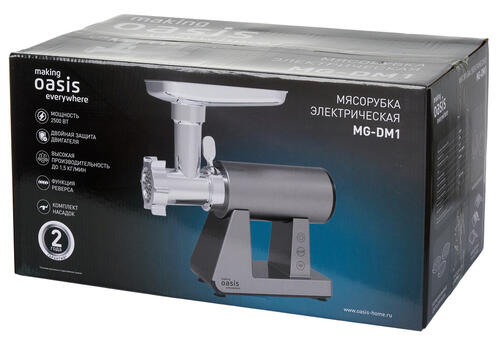 Купить Мясорубка электрическая making Oasis everywhere MG-DM1 серый  9075978. Характеристики, отзывы и цены в Донецке