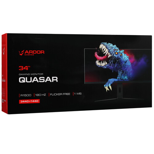 Купить 34" Монитор ARDOR GAMING QUASAR AQW34H3 черный  9146429. Характеристики, отзывы и цены в Донецке