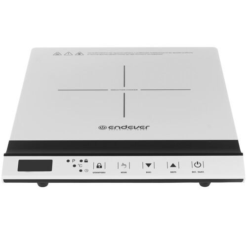 Купить Плита компактная электрическая Endever Skyline IP-68 белый  9229142. Характеристики, отзывы и цены в Донецке