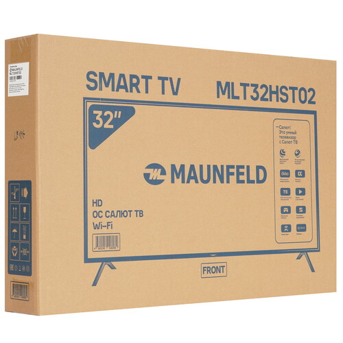 Купить 32" (81 см) Телевизор Maunfeld MLT32HST02 черный  9173250. Характеристики, отзывы и цены в Донецке