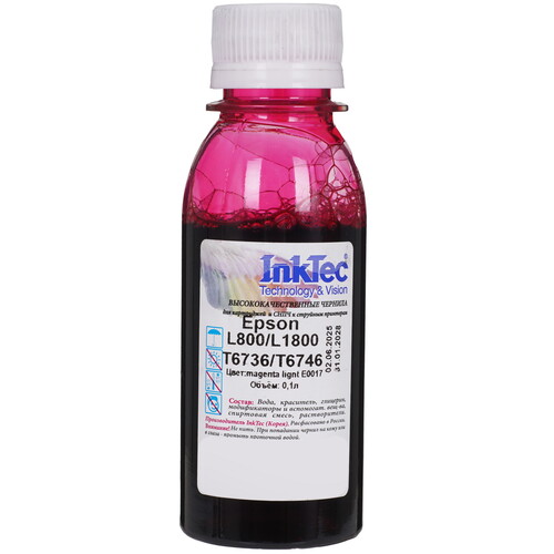 Купить Чернила  InkTec E0017 светло-пурпурный  5602073. Характеристики, отзывы и цены в Донецке