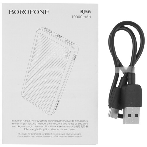 Купить Портативный аккумулятор Borofone BJ56 черный  5456231. Характеристики, отзывы и цены в Донецке