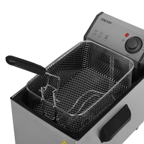 Купить Фритюрница DEXP DDF-3210 серебристый  9238068. Характеристики, отзывы и цены в Донецке