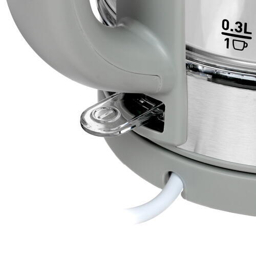 Купить Электрочайник Tefal Glass KI740B30 серый  5348844. Характеристики, отзывы и цены в Донецке