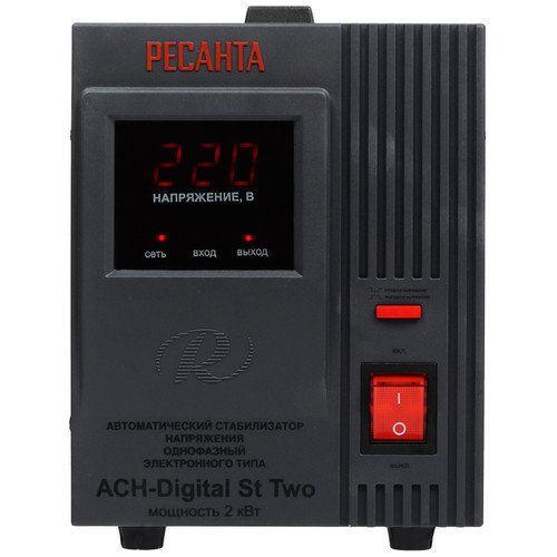 Купить Стабилизатор напряжения Ресанта АСН-Digital St Two  9343519. Характеристики, отзывы и цены в Донецке