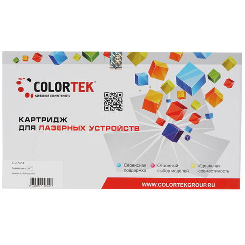 Купить Картридж лазерный Colortek CE505X черный  1200608. Характеристики, отзывы и цены в Донецке